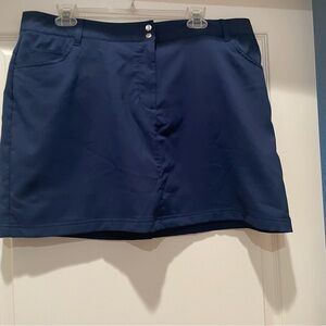 Slazenger Golf Skort Navy Blue Size 14 Active Tennis Pockets